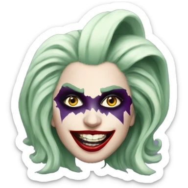 lady gaga inthe joker sticker