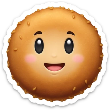 Un emoji de una croqueta sticker