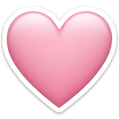 ligh pink heart sticker