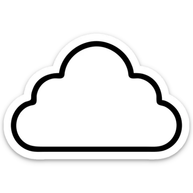 облако 4 выступами sticker