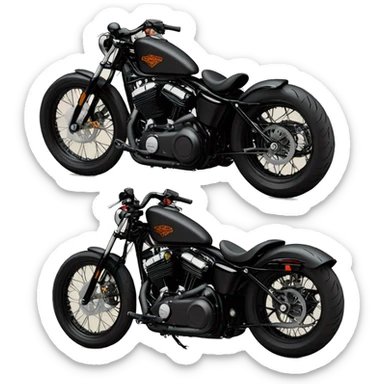 Harley Davidson Sportster 48 custom bobber sticker