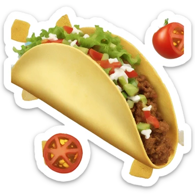 Top gun Taco sticker