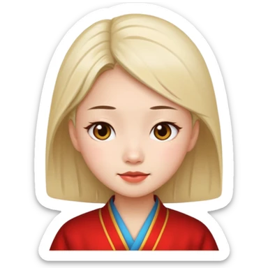 Chinese girl sticker