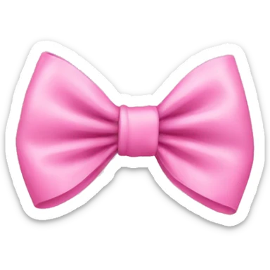 Pink bow sticker