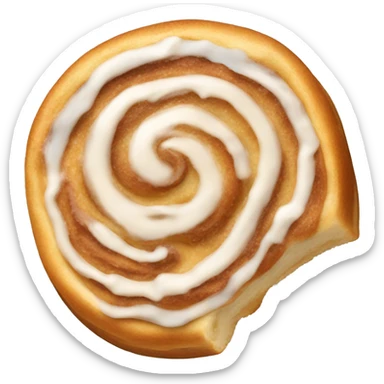 One Light colored cinnamon roll  sticker