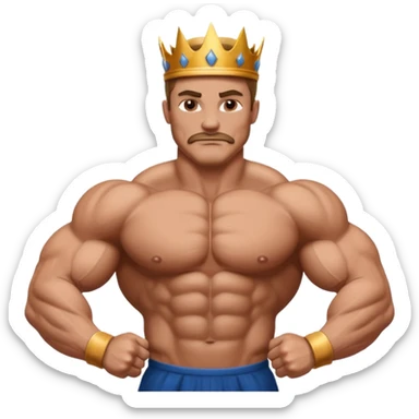 muscle arm emoji body builder king emoji  sticker