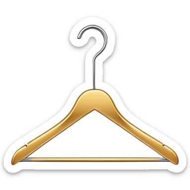 fashion company logo with a stylish clothing hanger sticker