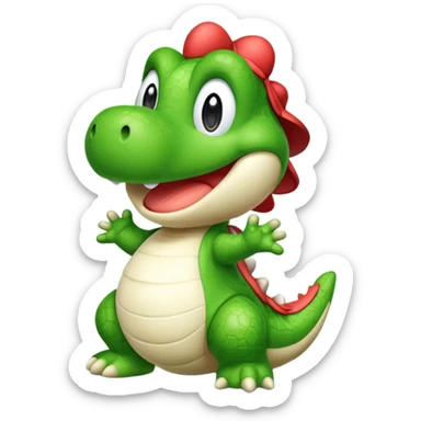 Yoshi gaming sticker