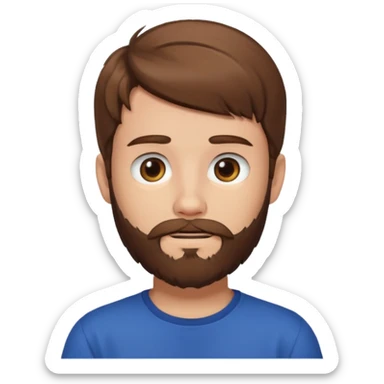 bearded teenage sticker