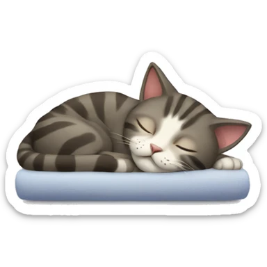 cat sleeping sticker