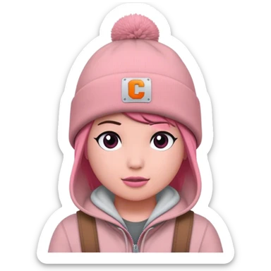 Carhartt beanie change color to dusty pink sticker