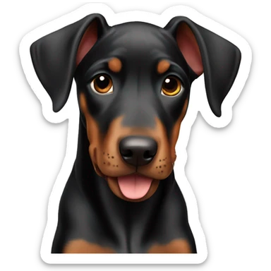 European Doberman Pinscher Puppy sticker