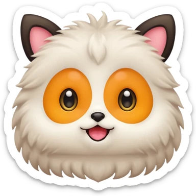 cute anime kawaiii figure icon no like really cute like a little chibi animal being all cute and happy sticker