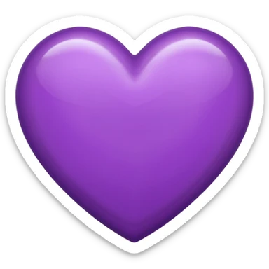 Coeur violet Normal iPhone sticker