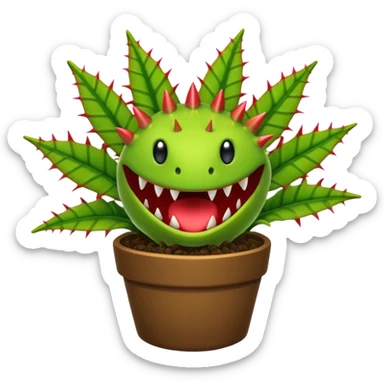 Venus Flytrap plant man-eating plant sticker
