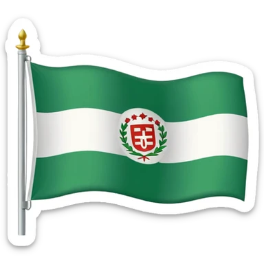 La bandera de Andalucía  sticker