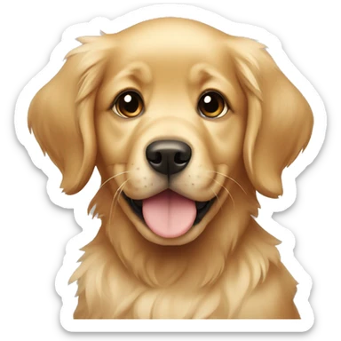 puppy golden retriever sticker