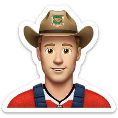 Jonathan Toews as potato farmer sticker