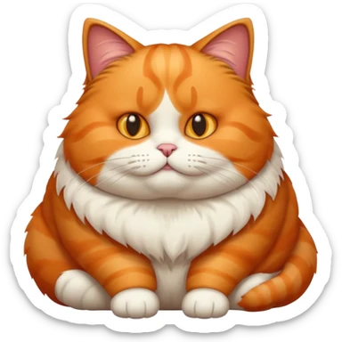Fat cat sticker