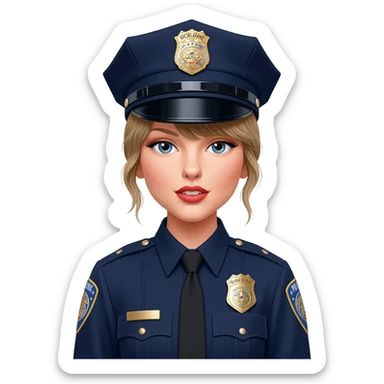 police taylow swift sticker