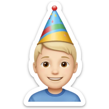 Birthday boy wish sticker