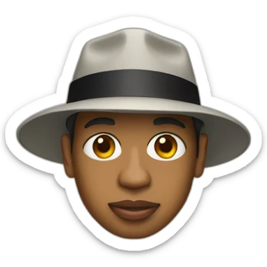 jay z with a hat sticker