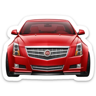 2009 red Cadillac CTS wide body sticker