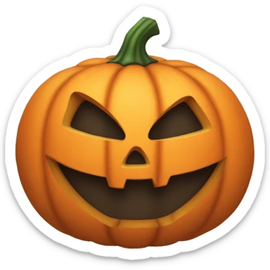 Jack-o-lantern sticker