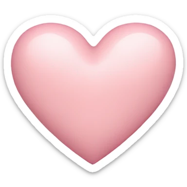 pastel pink heart sticker