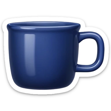 dark blue mug sticker