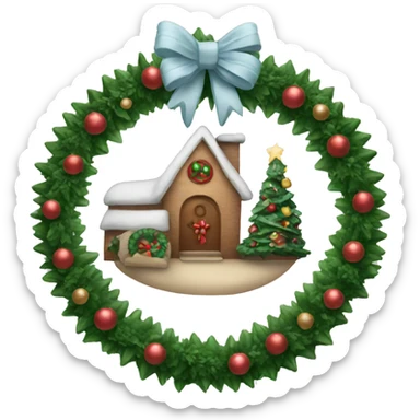 Christmas decor sticker