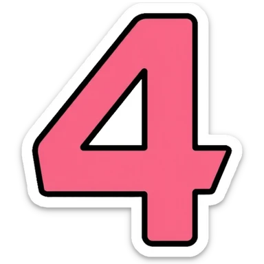 Numbers 4 5 6 sticker