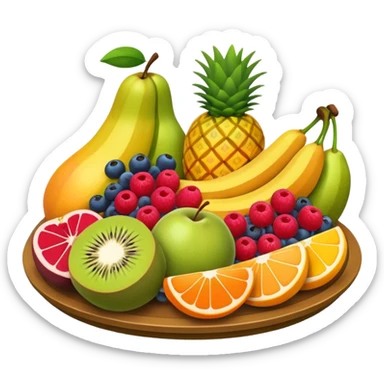 Fruit platter sticker