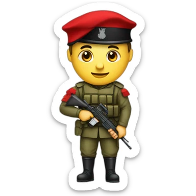 Soldat with albanian flag sticker