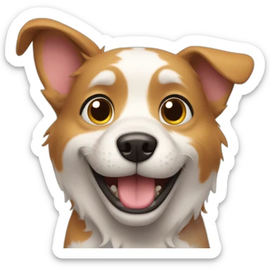 cartoon dog happy sticker