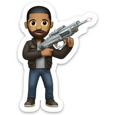 Drake with a pewpew sticker