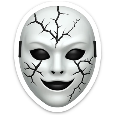 Spooky  Mask sticker