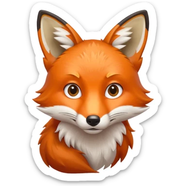 photographer fox sticker