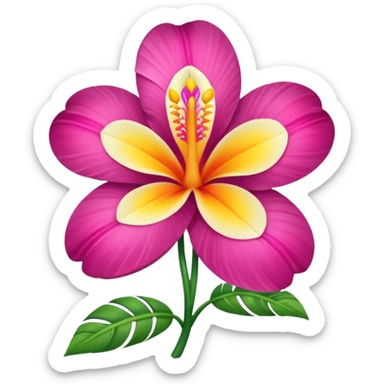 Flor hawaiana sticker