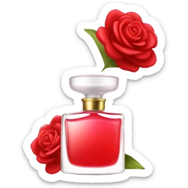 red perfum sticker
