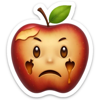 Spoiled apple sticker