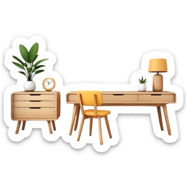 scandinavian style home decor sticker