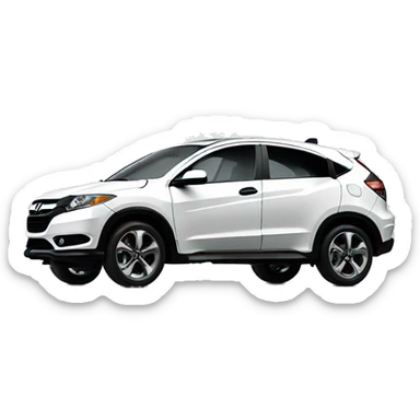 White 2024 honda HRV sticker
