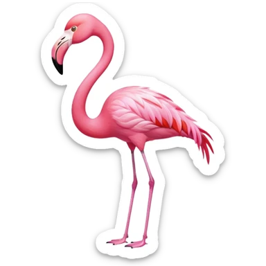 pink flamingo sticker