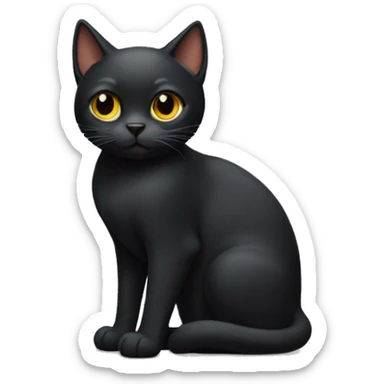 Gato negro sticker