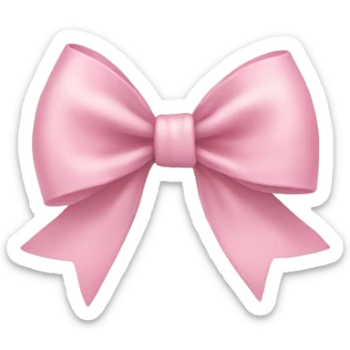 Light pink bow sticker