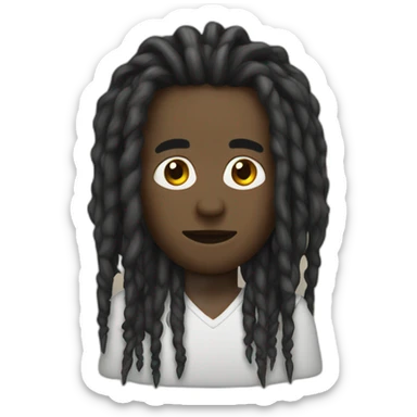 Dread locks sticker