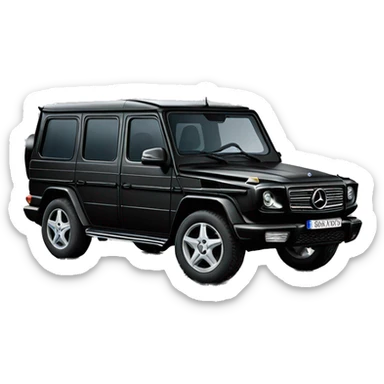 car Mercedes Gelendwagen black sticker
