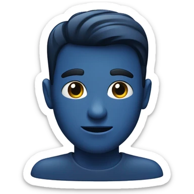 dark blue location pin sticker