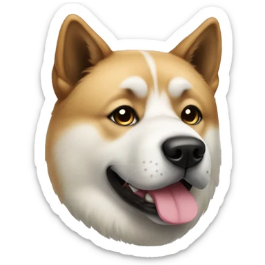 akita dog sticker